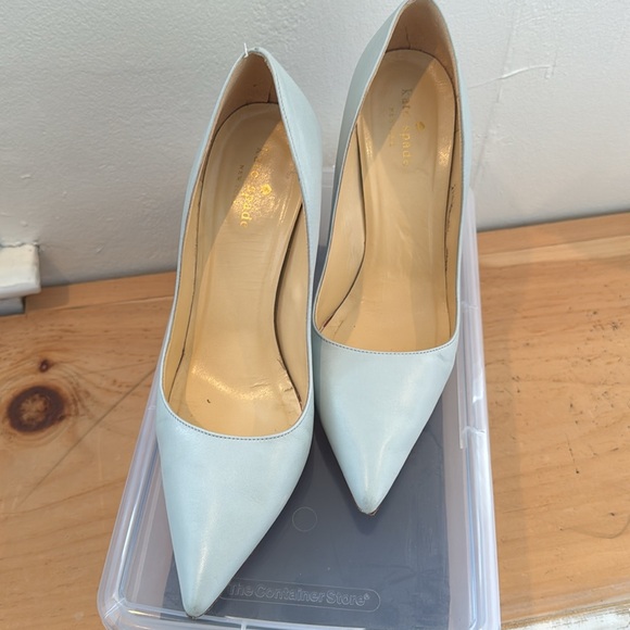 Kate Spade Heels in Light Teal - Picture 2 of 5